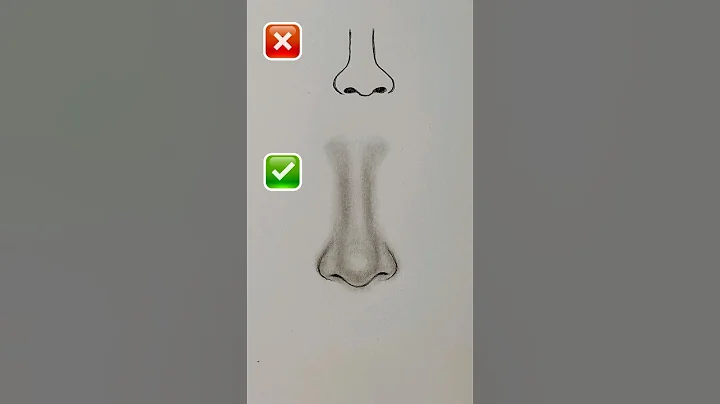 Nose Drawing Tutorial 👃 ✨ #ArtTutorial #PencilDrawing #Sketch thumbnail