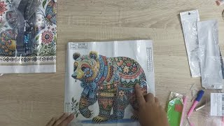 картинка: Алмазная мозаика. Распаковка, с Алика. 