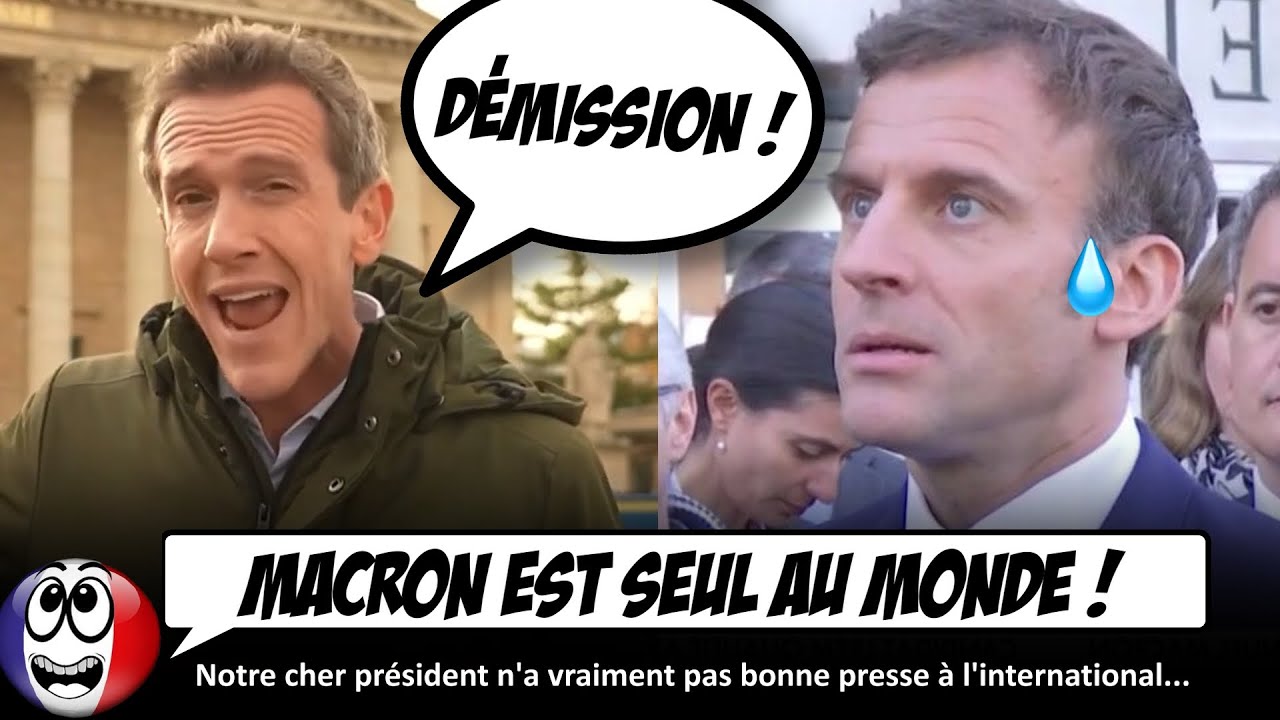 Macron se fait DÉZINGUER dans les médias étrangers, après la chute du gouvernement Barnier.