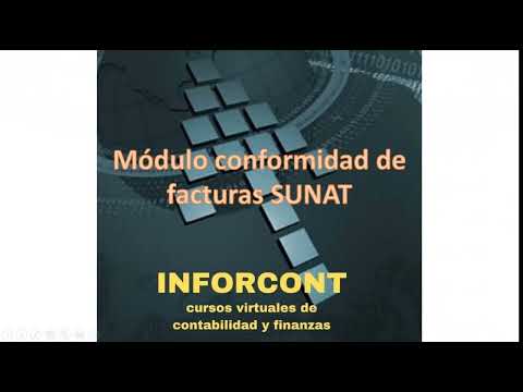 SUNAT: CONFORMIDAD DE FACTURAS ELECTRONICAS
