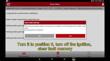 [LAUNCH X-431PRO/PRO3] Evoque Longitudinal Accelerometer Calibration, Range Rover (2012)