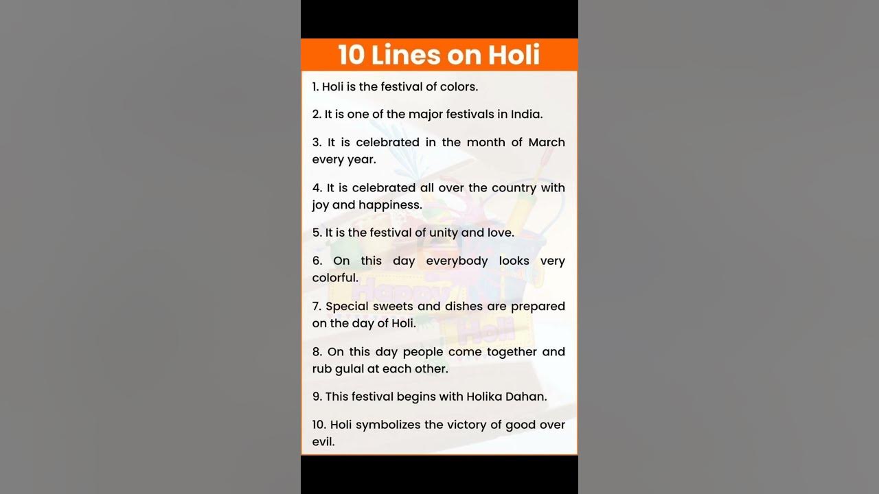 lines on holi festival