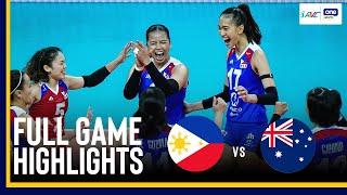 PHI vs AUS | FULL GAME HIGHLIGHTS | 2024 AVC WOMEN'S CHALLENGE CUP | MAY 23, 2024 image