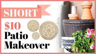 $10 DIY Patio Makeover! #Shorts