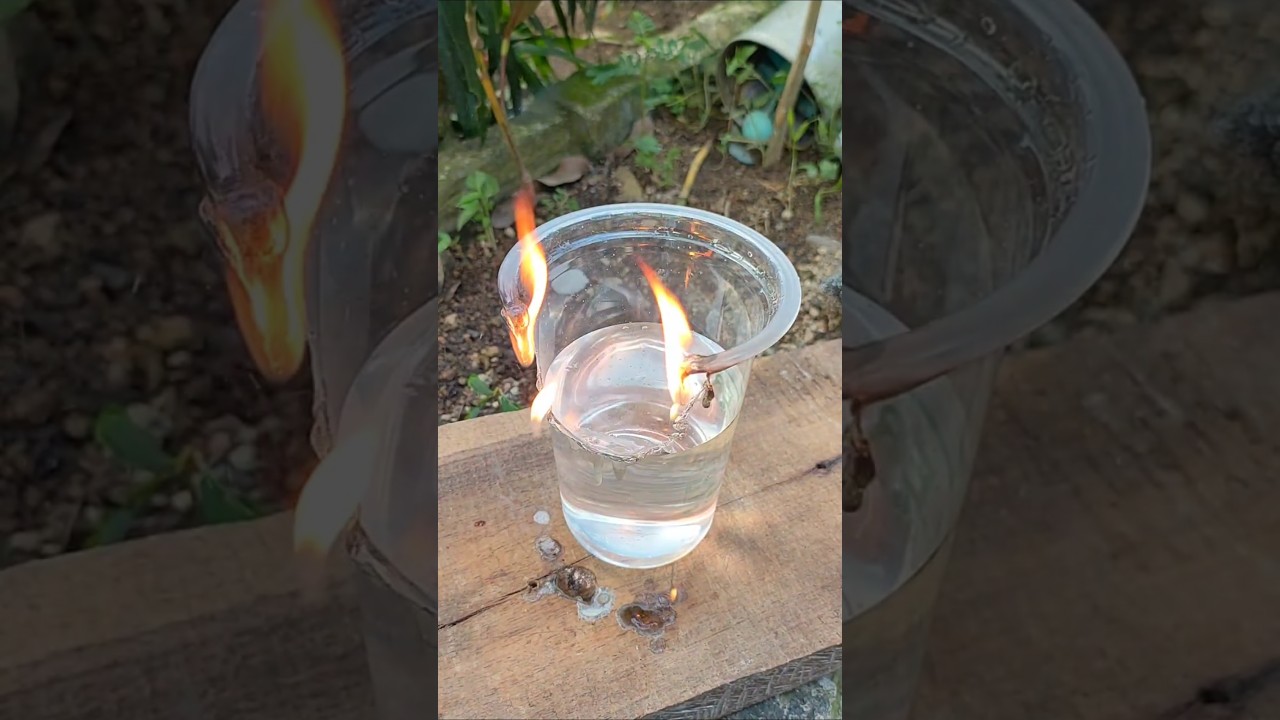 A Plastic Cup, Water and Matches Trick!