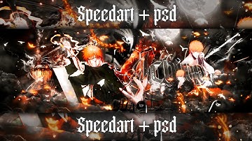 How i made this insane anime header | Twitter header speedart + psd