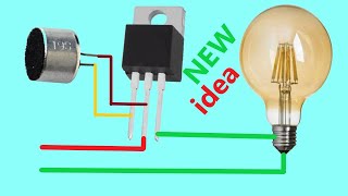 NEW İdea - Simple Clap Switch (ON / OFF) -You haven't seen it like this before No IC,Transistor