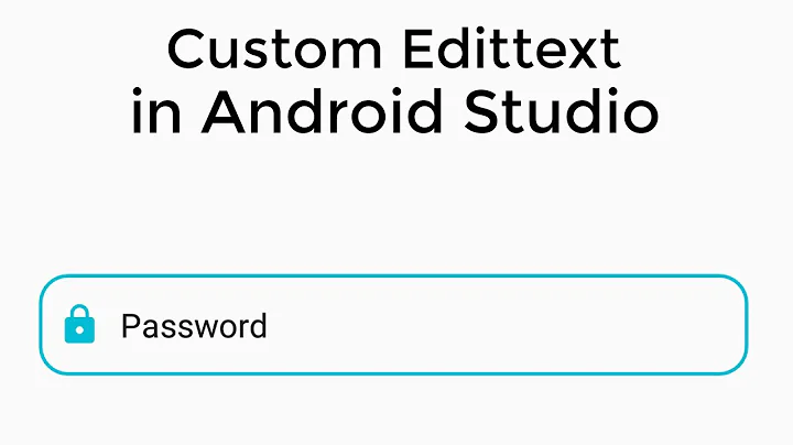How to make custom edit text in android studio | Android studio tutorial
