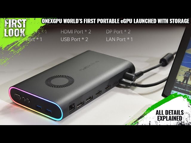 OneXGPU Portable eGPU Launched With Radeon RX 7600M XT - Price