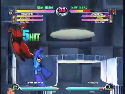 MvC2: Megaman 2x Throw 70% Sequence by Tevm Marvel