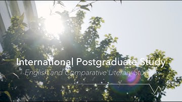International Postgraduate Study in English and Comparative Literary Studies