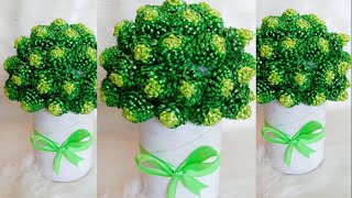 Easy way to make flowers from Japanese ribbon, plastic ribbon, Polypropylene Ribbon || DIY