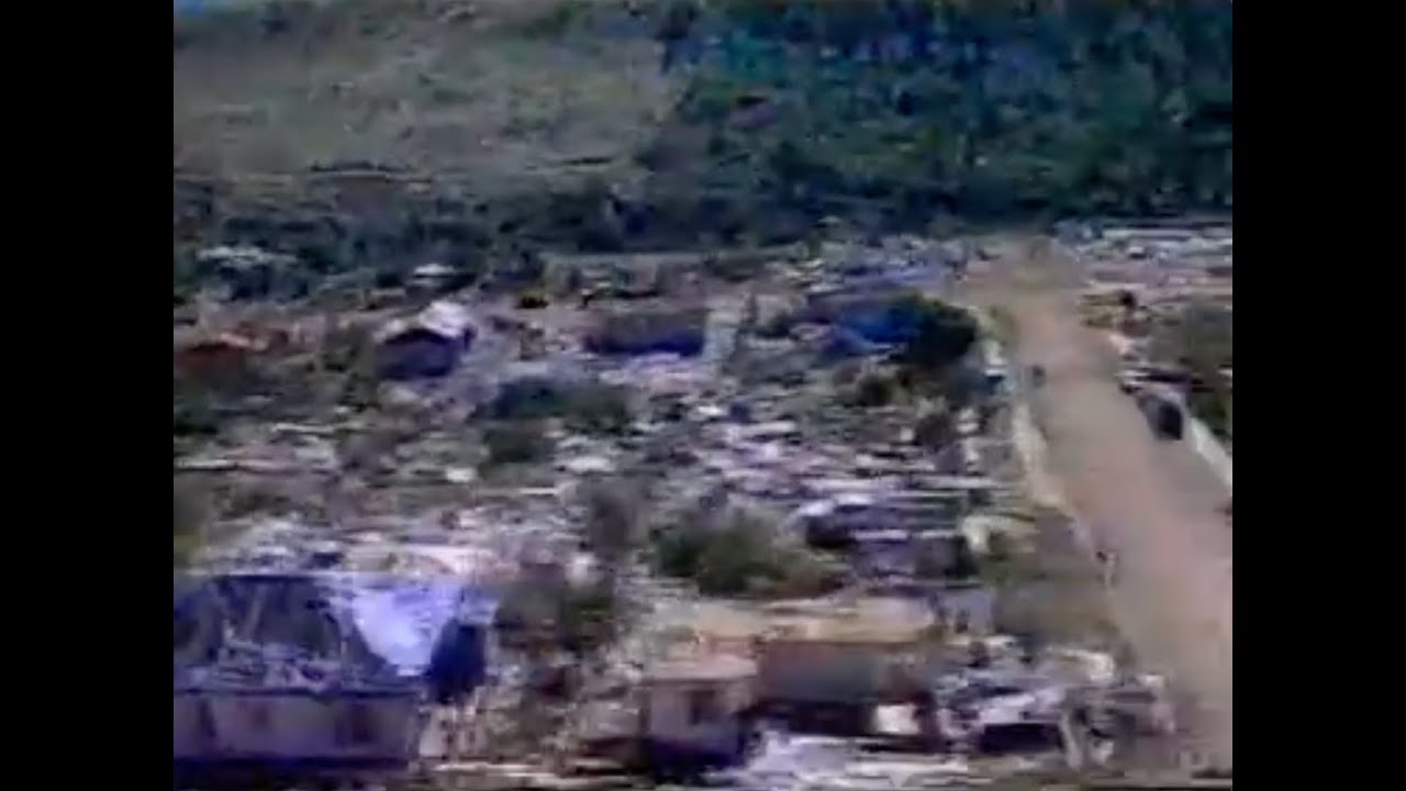 Tornado em Nova Laranjeiras (1997) — Reportagem da Globo mostra destruição