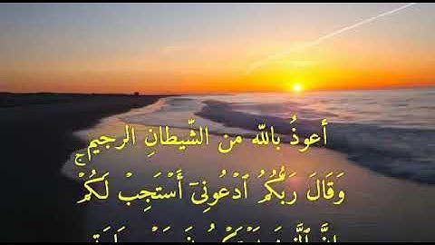 آية من سورة غافر | بصوت أبي العباس الجبوري وفقه الله