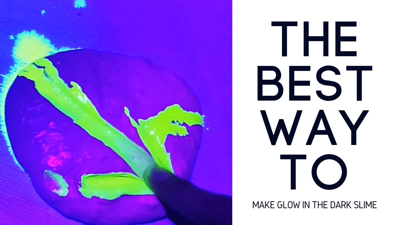 DIY Glow In the Dark Slime! Easiest Slime Recipe NO BORAX OR CONTACT SOLUTION! - YouTube