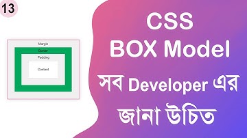#13 CSS Box Model | Understanding Layouts and Spacing | CSS Bangla Tutorial Series