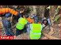 Rescue efforts continue for seven people trapped inside flooded cave in Laos