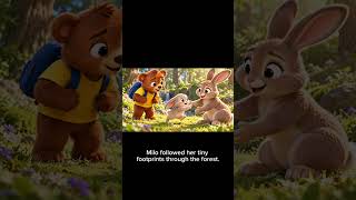 Milo Helps a Lost Bunny 🐻🐰 | A Story About Kindness #Shorts