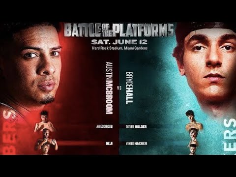 YOUTUBE VS TIKTOK FREE LIVESTREAM (BATTLE OF THE PLATFORM) (BRYCE HALL VS AUSTIN MCBROOM) LIVE!