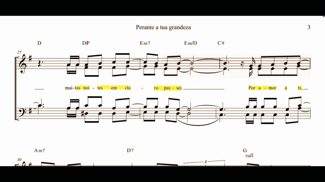 Perante a tua Grandeza Contralto