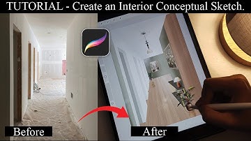 How to easily create a conceptual interior sketch