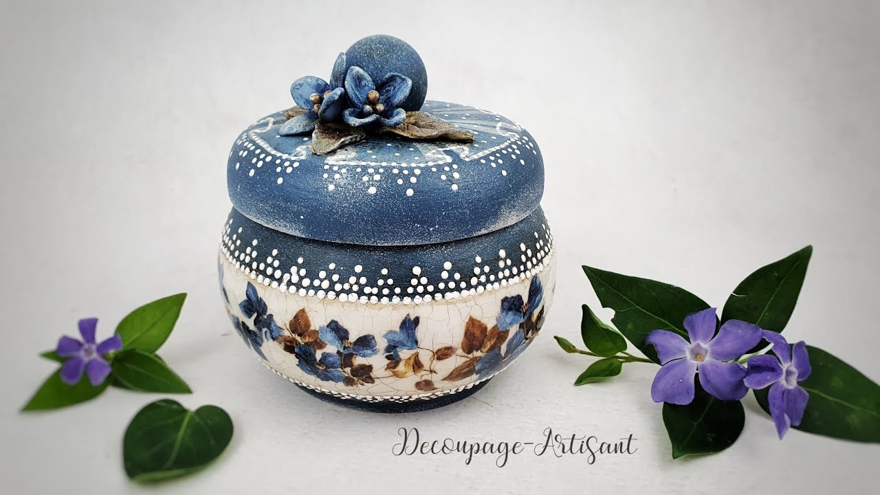 Decoupage 🍬sugar bowl, container for sweets  #itdcollection 🍬 DIY tutorial...