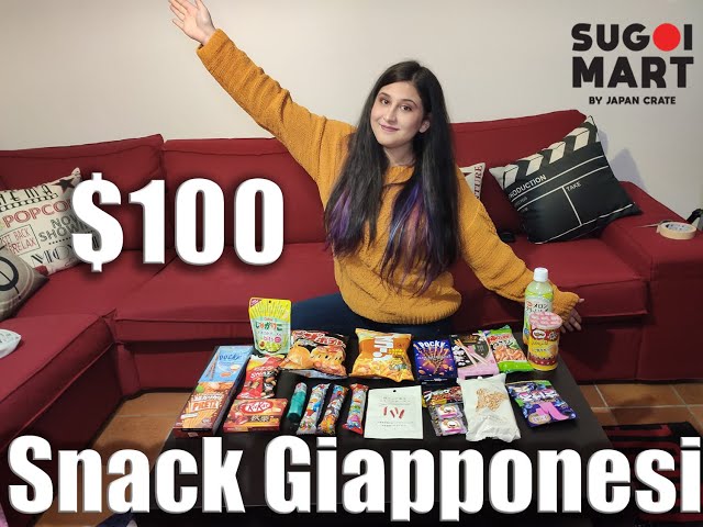 Assaggio 100$ di Snack Giapponesi 