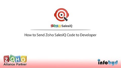 How to Send Zoho SalesIQ Code to Developer