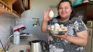 Sabah Rutini KAHVALTI - Patates Haşlama - Yumurta -Biber Kızartması (pratik tarifler )