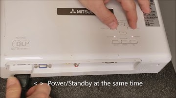 Mitsubishi XD500U Lamp Timer Reset