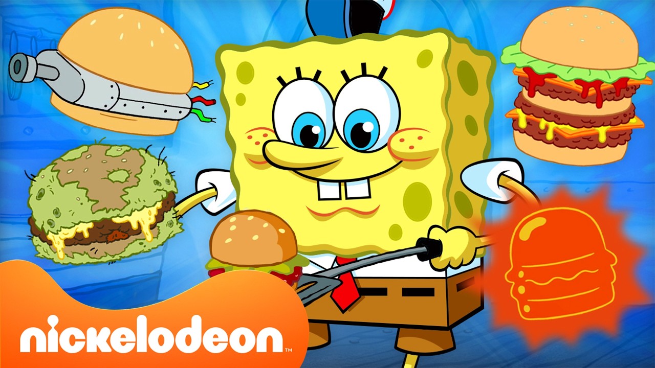 SpongeBob | Alle Krabbenburger aus Staffel 10–12 🍔 | Nickelodeon Deutschland