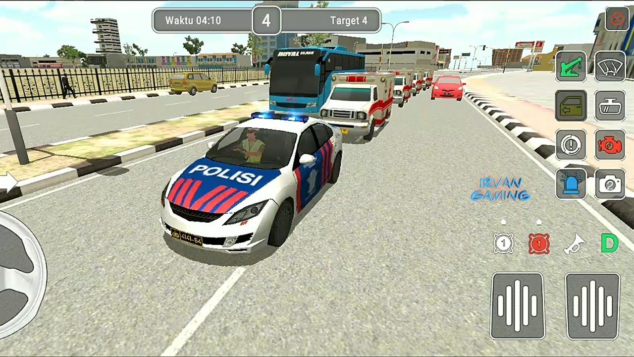 police car escort ambulance aag police car indonesian 