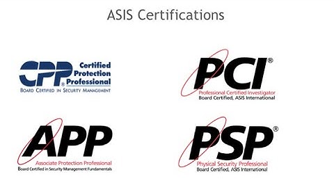 ASIS Certifications Awareness