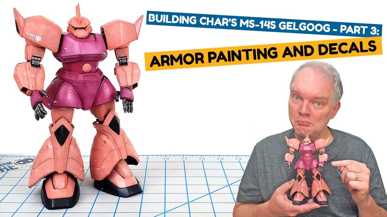 Building Bandai S Master Grade Char S Ms 14s Gelgoog Part 3 Armor Painting And Decals Youtube