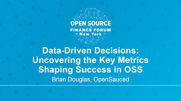 Data-Driven Decisions: Uncovering the Key Metrics Shaping Success in OSS - Brian Douglas, OpenSauced