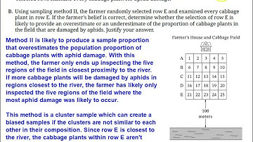 2025 AP Stats Free Response Question #2