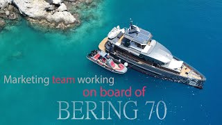 Living and cruising on steel expedition yacht in the  Mediterranean sea