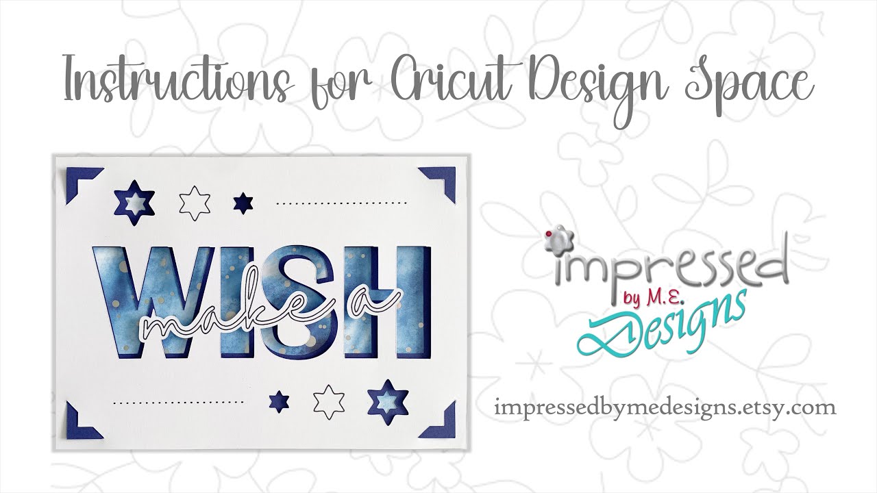 BIRTHDAY CARD (Design14) - Instructions for Cricut Design Space