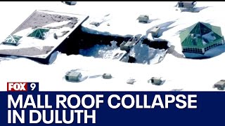 Roof collapse at Duluth's Miller Hill Mall: Aerial look at aftermath