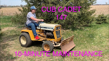 Cub Cadet 147 “10-Minute Maintenance” — Oil Change