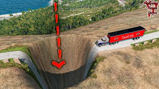 Cars Vs Giant Pit Beamng Drivenational Beam Drive