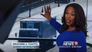 Live coverage of weather and traffic every ten minutes