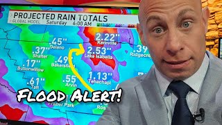 FLOOD ALERT - 100% Rain All Day