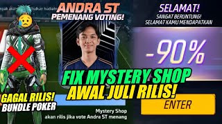 RESMI RILIS!! 😱 MYSTERY SHOP FF BULAN JULI! BUNDLE ETERNAL DIAMOND GAGAL RILIS! - Free Fire 