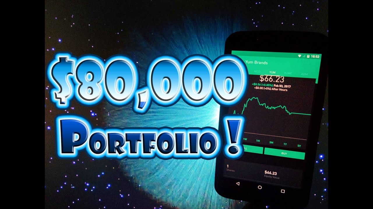 Robinhood APP 80,000 High Dividend Stock Portfolio! YouTube