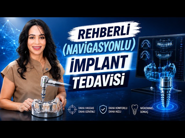 Navigasyonlu (kılavuzlu) implantta hiçbir şeyi şansa bırakmıyoruz.
