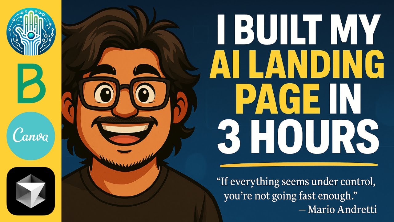 Building my company's landing page in 3 hours | Using Canva, Brevo, Cursor & Code