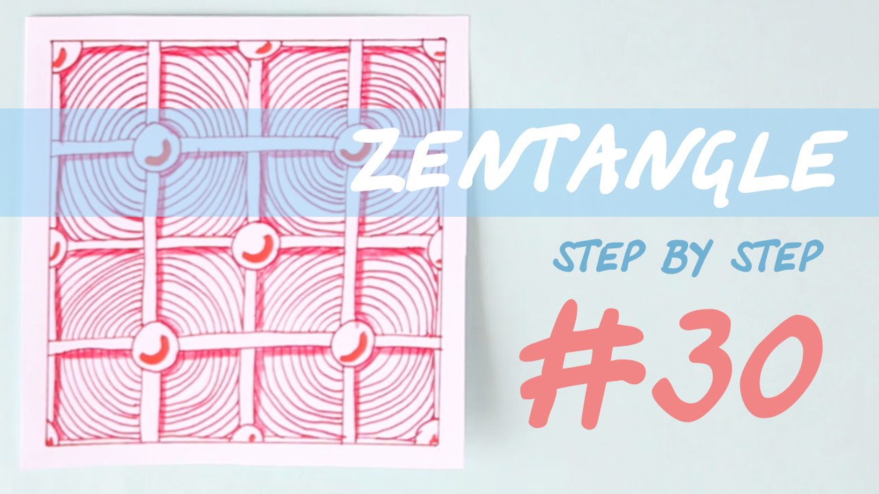 Zentangle step by step tutorial #30 - YouTube