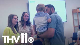 Family shares emotional meeting with toddler's life-saving liver donor