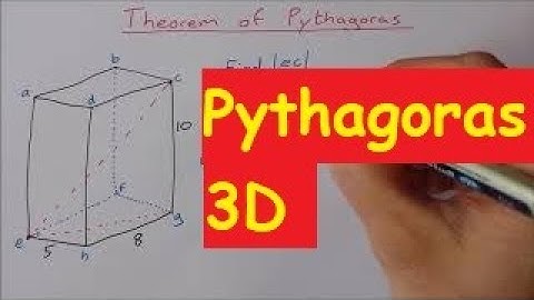 Theorem of Pythagoras 3D Problem: Internal Diagonal